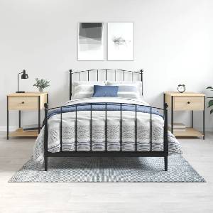 vidaXL Нощни масички, 2 бр, сонома дъб, 44x45x58 см, инженерно дърво (825846)