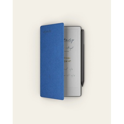 reMarkable Paper Pro Move + Marker Plus + Book Folio Mosaic Weave Cobalt