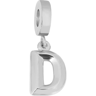 Linda's Jewelry Prívesok na náramok Písmeno D chirurgická oceľ IP048