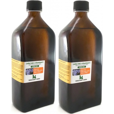 Dokonalá láska Láska A01 Lněný olej s vitamínem E 1000 ml