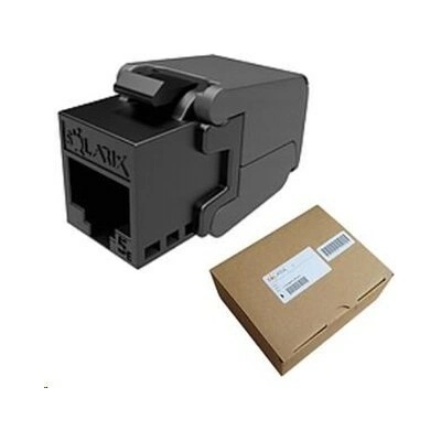 Solarix MULTIPACK 24 ks - keystone CAT5E UTP RJ45 černý samořezný SXKJ-5E-UTP-BK-SA