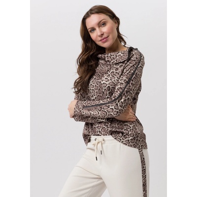 Tuzzi RUNWAY WIL dámská mikina hnědobéžová leopardí potisk