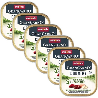 Animonda GranCarno Country Adult kura divina a paštrnák 6 x 150 g