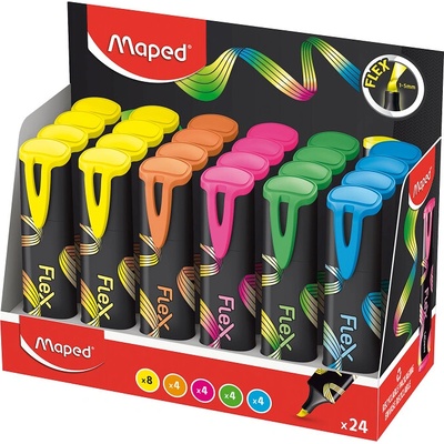 Maped Fluo Peps flex 24 ks ve stojánku