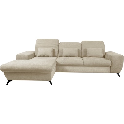 Laski Разтегателна ъглова тапицирана гарнитура alta с място за съхранение, l-образна, лява, бежова (lk0111)