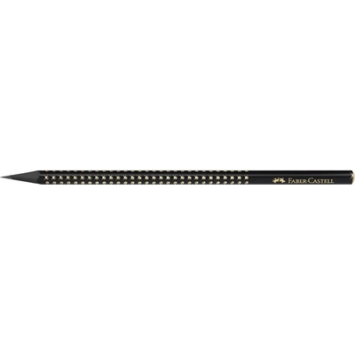 Faber-Castell Sparkle Midnight B триъгълен черен/златист графитен молив FC118278 (FC118278)
