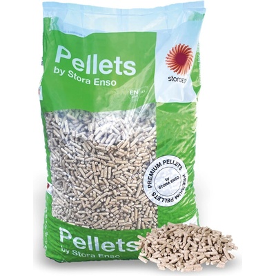 Stora Enso Dřevěné pelety paleta 1050 kg – Zboží Dáma