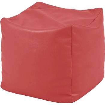 Image 1 of PUFRELAX Пуф, 80л. , Табуретка Куб - Panama Red, Перящ се калъф, Водоустойчив, Пълнеж от Полистиролни перли (PUF-G-C-PEX-RED)