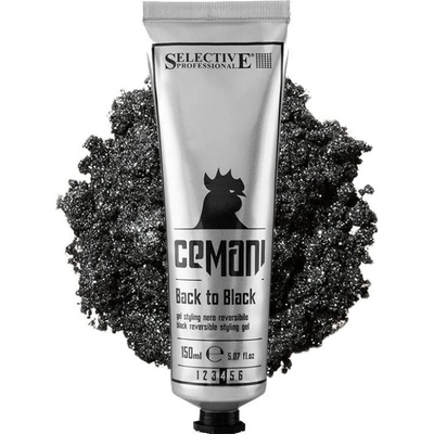 Selective Cemani Back To Black smývatelný krycí silně tužící gel černý 150 ml