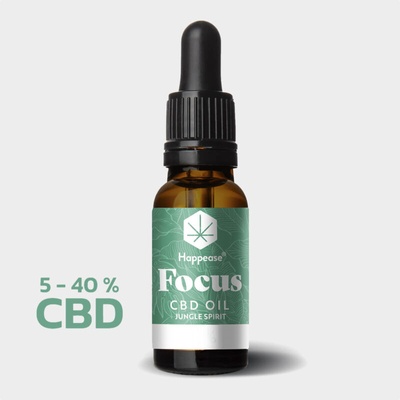 Happease Focus CBD Olej Jungle Spirit 40% CBD 4000 mg 10 ml