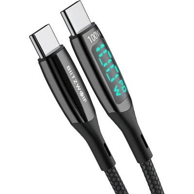 Blitzwolf BW-TC23 USB-C na USB-C 100W, 1,8m, černý