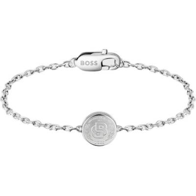 Hugo Boss Nadčasový ocelový náramek Double B 1580763M