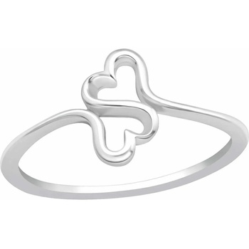 Image 1 of Bijutanki Сребърен Пръстен - Двойно Сърце