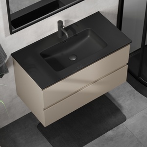 Bath Deluxe Шкаф за баня с мивка KENWOOD 91 cm Marakesh/черен (SETBT0123A)