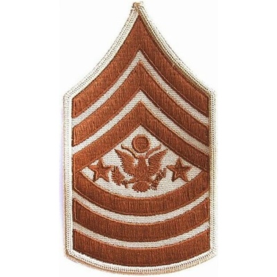 Nášivka: Hodnost US ARMY rukávová Sergeant Major of the Army béžová | hnědá