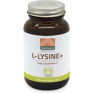 Mattisson Healthstyle Херпес симплекс, кости и стави - Л-Лизин + Витамин С, 90 капсули Mattisson Healthstyle (MT2805)