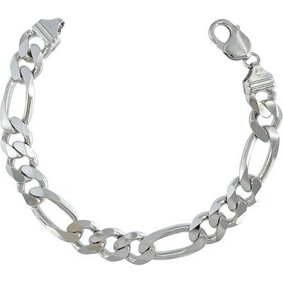 INFINITYSILVER Strieborný náramok figaro 11mm 1002300R22