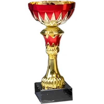 Kovový pohár Zlato-červený 21 cm