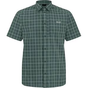 Jack Wolfskin Мъжка риза с копчета Jack Wolfskin Norbo S/S Shirt - Check Sago Palm (033-3068-0411)