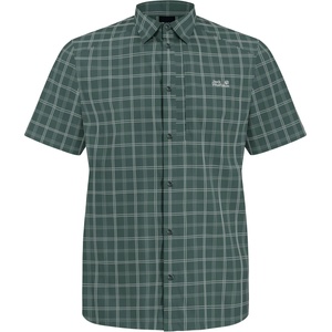 Jack Wolfskin Мъжка риза с копчета Jack Wolfskin Norbo S/S Shirt - Check Sago Palm (033-3068-0411)