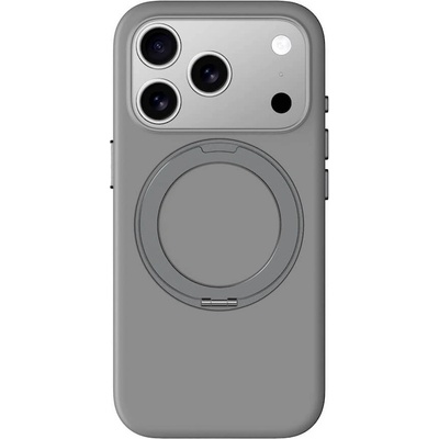 AMAZINGTHING Силиконов (TPU) калъф с MagSafe за iPhone 17 Pro - AmazingThing Cloudie MagSpin Magnetic Soft Silicone Case (сив) (IP176.3PCGY)