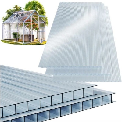 Jurhan Dutinkový polykarbonát Mark 6 mm 60,5 x 121 x 0,6 cm 10 ks transparentní 11533 – Sleviste.cz