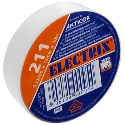 ANTICOR Izolačná páska PVC 15 mm x 10 m biela