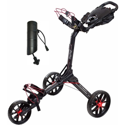 BagBoy Nitron SET Black/Red Ръчна количка за голф
