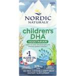 Nordic Naturals Children's DHA Vegetarian 375 mg [120 Дъвчащи таблетки] Бери лимонада