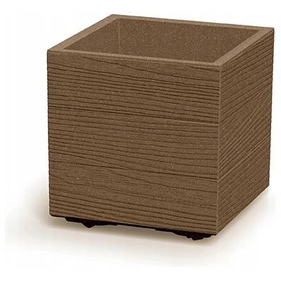 Prosperplast Květináč plast hnědý 28,8 x 28,8 x 29 cm