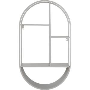 House Nordic Светлосив метален стенен рафт на няколко нива 35 cm Feira - House Nordic (4201055)