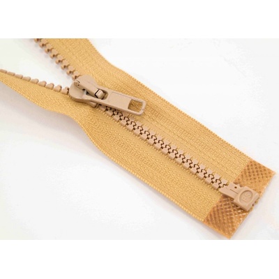 Deliteľný kostený zips - dĺžka (30 - 95 cm) - rôzne farby 55 cm horčicová