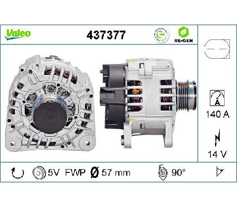 Alternátor VALEO 437377