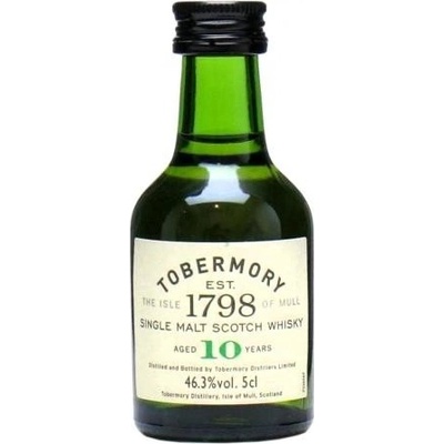 Tobermory Single Malt 10y 46,3% 0,05 l (čistá fľaša)