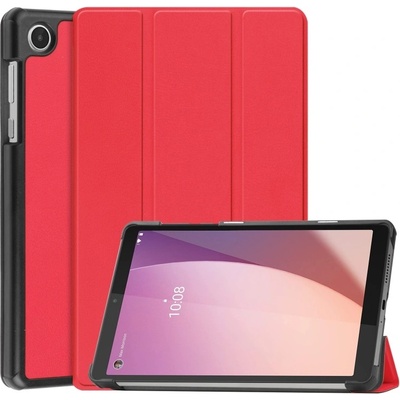 Vsetkonamobil 56027 LEATHER Zaklápací obal pre Lenovo Tab M8 4. generácia 4th gen červený