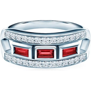 Image 1 of SAVICKI Пръстен Savicki: бяло злато, рубини, диаманти