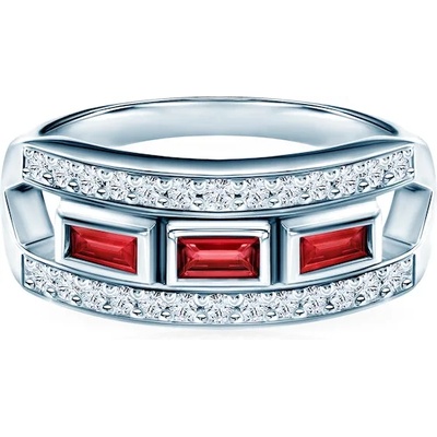 SAVICKI Пръстен Savicki: бяло злато, рубини, диаманти