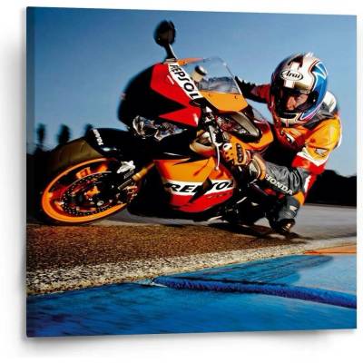 Sablio Obraz Motorkář 2 - 110x110 cm