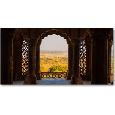 Moderný sklenený obraz z fotografie Fort Agra India 100x50 cm