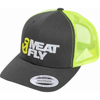 Meatfly шапка с козирка Setty Trucker Neon Green / White / Charcoal | Сива | Размер Meatfly | Siv | МЪЖЕ | ONE SIZE