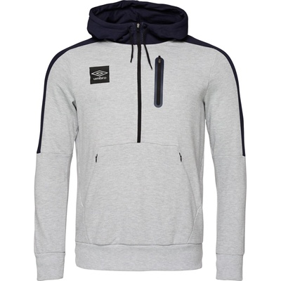 Umbro Terrace Half Zip Hoodie sivá