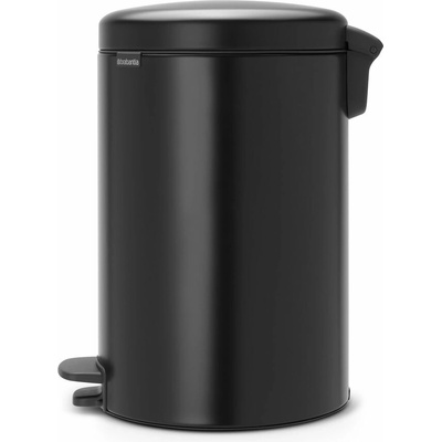 Brabantia Matne čierny pedálový oceľový odpadkový kôš 20 l
