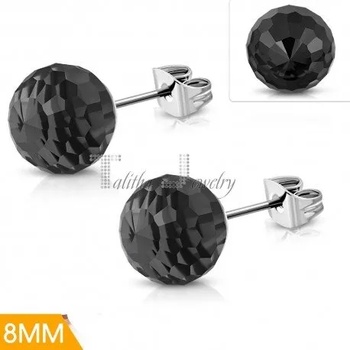 Image 1 of Talitha Обеци " Черни топчета"