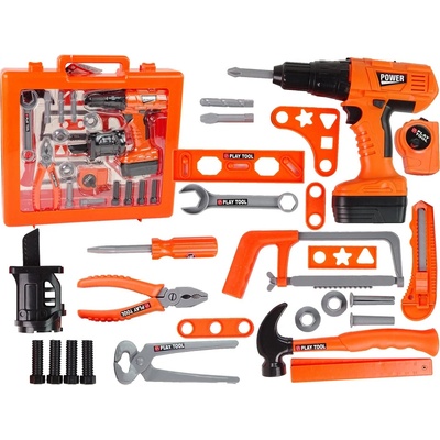 Mamido Dětská sada nářadí v kufříku oranžová