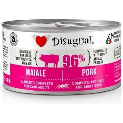 Disugual Pork - пълноценна храна за кучета с един източник на животински протеин, със свинско - 150 гр