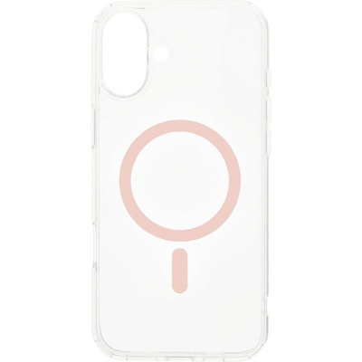 Magsafe калъф от Dviced за iPhone 16 прозрачен, розов (DV511008)