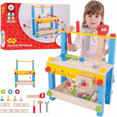 Bigjigs Toys BJ491 Dřevěná dílna s nářadím