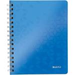 Leitz Спирална тетрадка с линийка LEITZ Wow A/5 80 страници синя 46390036 (46390036)