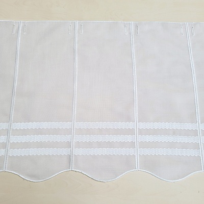 Záclona na vitrážku GERSTER 11611/0010 biela 45 cm