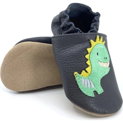 Funky Monkey Barefoot SOFT BRA-028 Dinosaurus antracitová